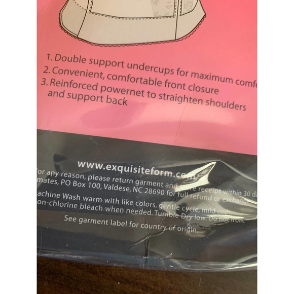 Exquisite Form long line Bra size 44C White new - Picture 6 of 13